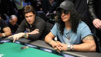 Slash and Carlos Bernard