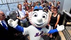 Mr. Met on Empire State Building