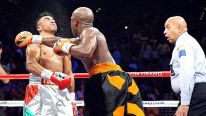Floyd Mayweather Jr. and Victor Ortiz