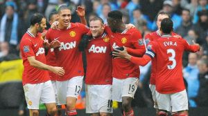 Manchester United Celebrating 