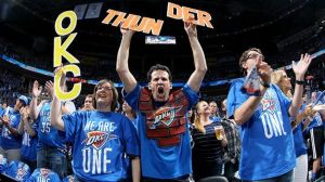 Oklahoma City Thunder fans