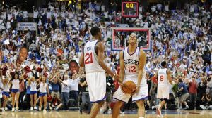 Thaddeus Young and Evan Turner