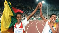 Deratu Tulu and Elana Meyer