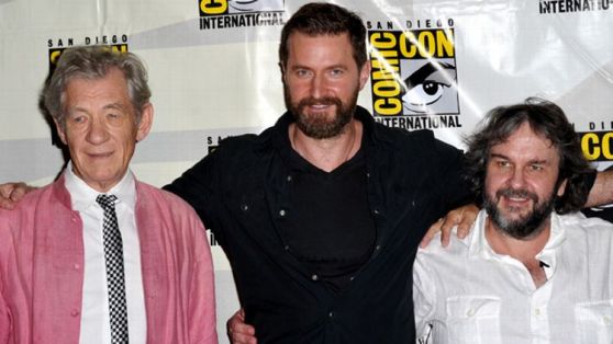 Ian McKellen, Richard Armitage, and Peter Jackson