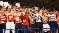 Fans of the Gonzaga Bulldogs cheer during the game against the San Francisco Dons at McCarthey Athletic Center on January 26, 2013 in Spokane, Washington.
