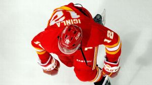 Jarome Iginla #12 of the Calgary Flames 