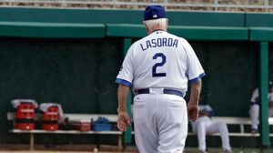 Former Los Angeles Dodgers manager Tommy Lasorda 