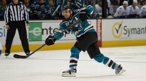 Dan Boyle #22 of the San Jose Sharks
