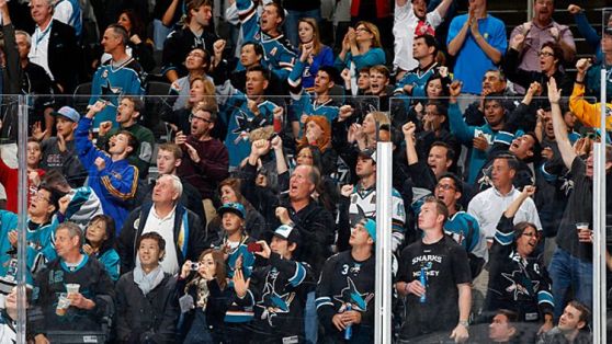 San Jose Sharks as they face the Columbus Blue Jackets