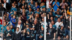 San Jose Sharks as they face the Columbus Blue Jackets