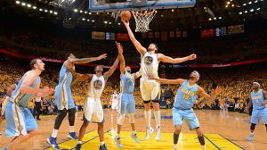 Andrew Bogut #12 of the Golden State Warriors