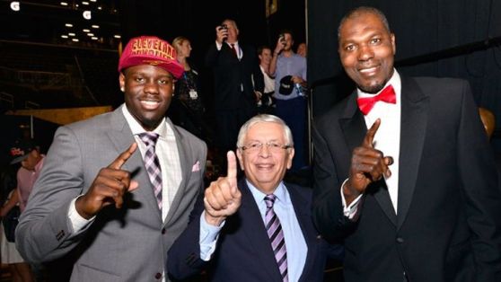 Anthony Bennett and David Stern and Hakeem Olajuwon