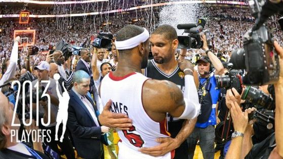 LeBron James and Tim Duncan