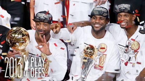 LeBron James, Dwyane Wade and Chris Bosh