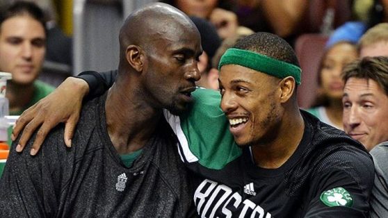 Kevin Garnett and Paul Pierce