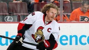 Daniel Alfredsson #11 of the Ottawa Senators 