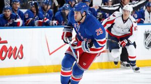 Ryane Clowe #29 of the New York Rangers