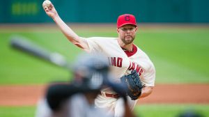  Starting pitcher Corey Kluber 