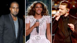 Kanye West, Beyonce, Justin Timberlake