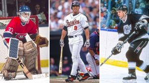 Steve Penney, Brady Anderson, and Bernie Nicholls