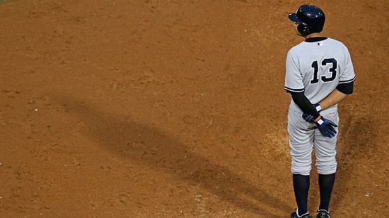 Alex Rodriguez #13 of the New York Yankees