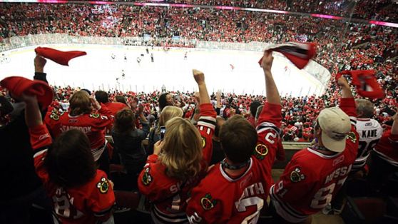 Chicago Blackhawks fans 