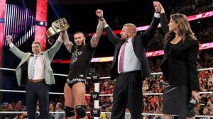 Vince McMahon, Randy Orton, Triple H, Stephanie McMahon