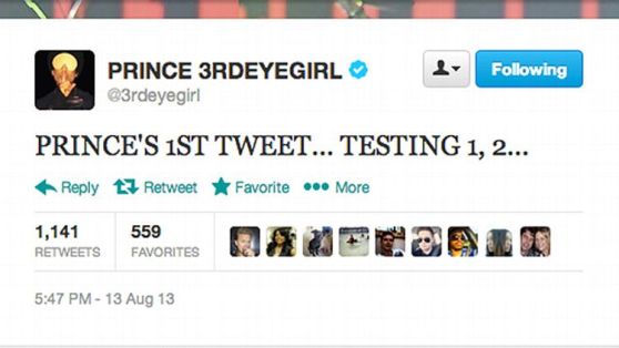Prince on Twitter