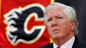 Calgary Flames President of Hockey Operations Brian Burke
