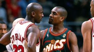 Michael Jordan and Gary Payton