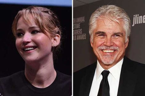 Jennifer Lawrence and Gary Ross