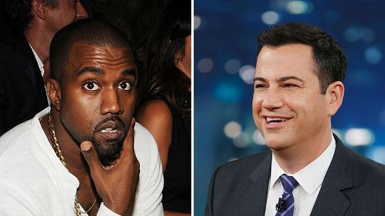 Kanye West and Jimmy Kimmel