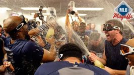 Detroit Tigers celebrate ALDS win