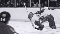 Ken Dryden #29 of the Montreal Canadiens