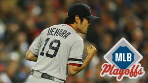 Koji Uehara #19 of the Boston Red Sox