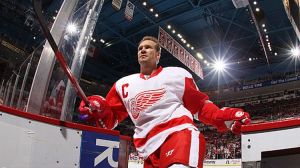 Nicklas Lidstrom #5 of the Detroit Red Wings 
