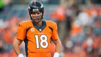 Quarterback Peyton Manning #18 of the Denver Broncos
