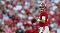 AJ McCarron #10 of the Alabama Crimson Tide