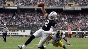 Terrelle Pryor #2 of the Oakland Raiders