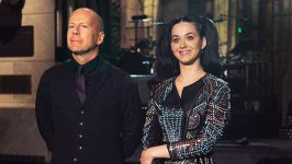 Bruce Willis and Katy Perry on SNL