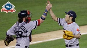 Koji Uehara, Jarrod Saltalamacchia