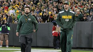 Aaron Rodgers #12 of the Green Bay Packers