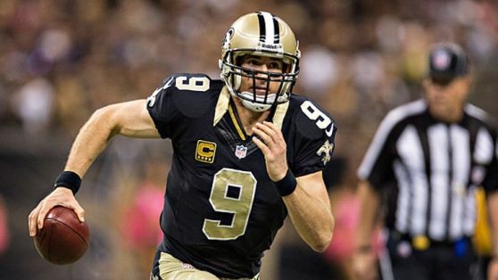 Drew Brees #9 of the New Orleans Saints