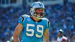 Luke Kuechly #59 of the Carolina Panthers