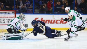 Vladimir Sobotka #17 of the St. Louis Blues