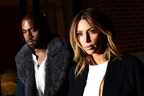 Kanye West and Kim Kardashian