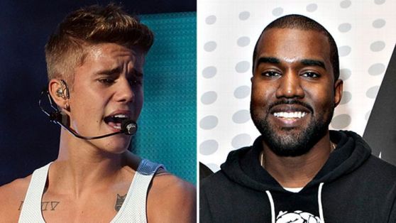 Justin Bieber and Kanye West