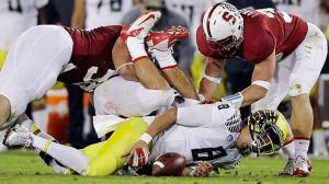 Stanford crushes Oregon's Marcus Mariota