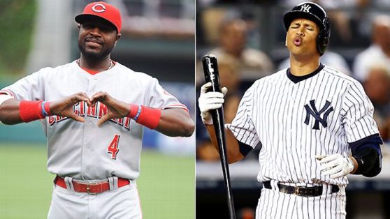 Brandon Phillips and Alex Rodriguez (Getty Images)