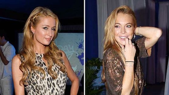 Paris Hilton and Lindsay Lohan